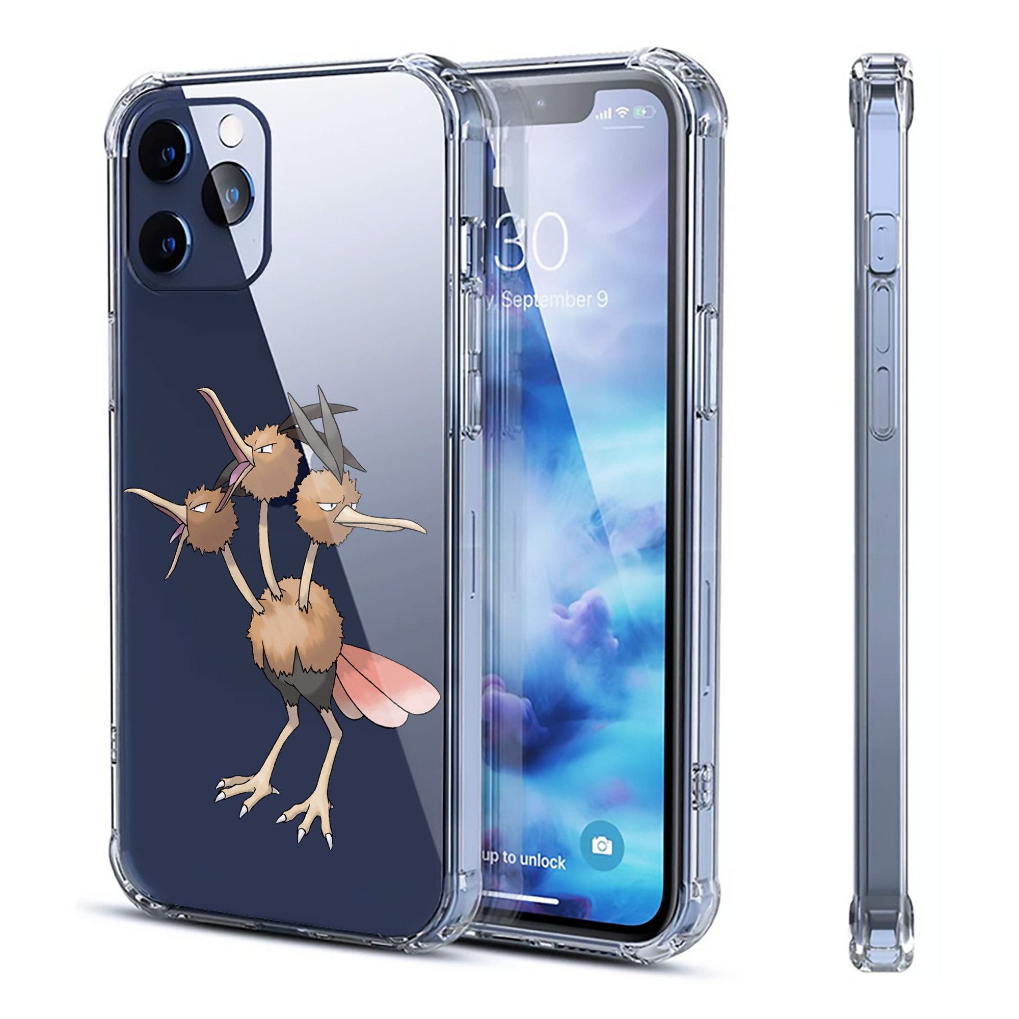 （画像用） ポケットモンスター Pokémon 【iPhone 12シリーズ対応】透明スマホケース（クリアソフトケース）
